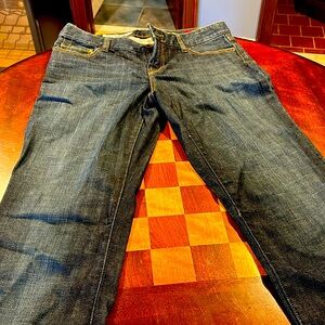 Dark blue jeans flare leg Express size 8